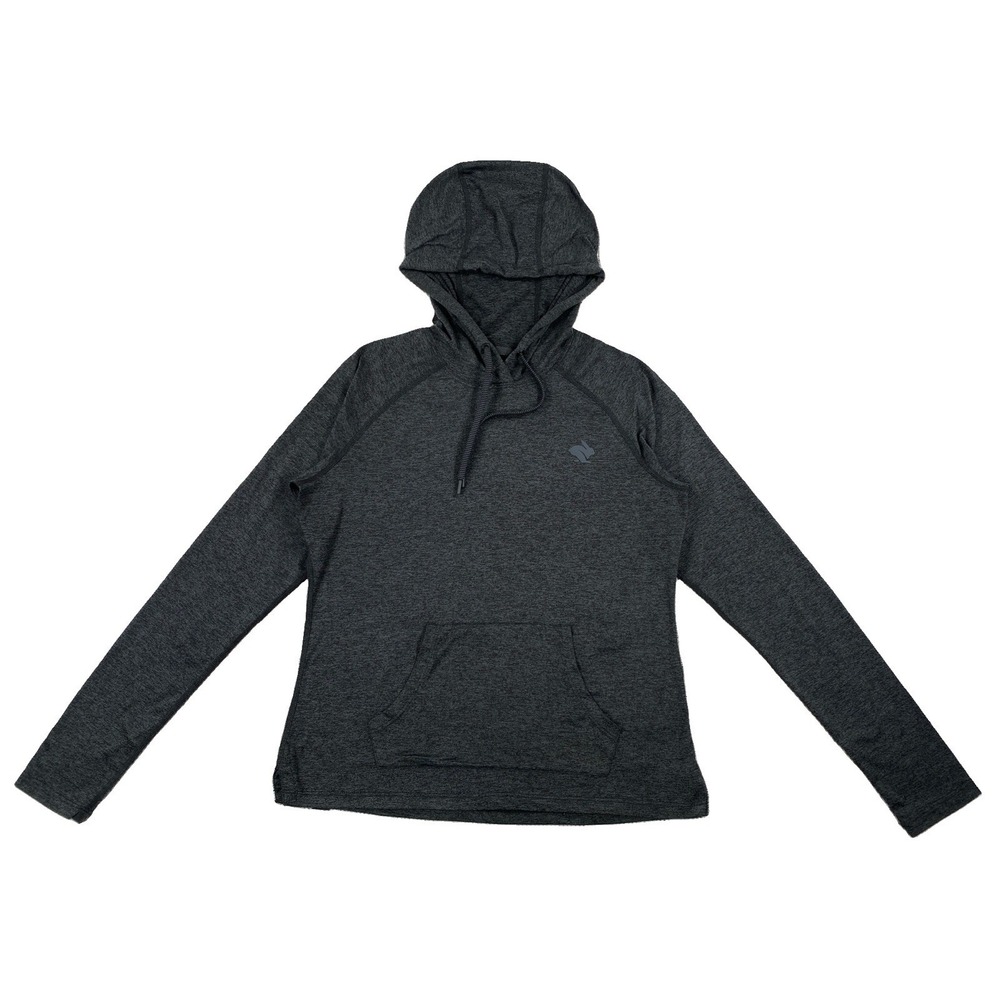 Rabbit Running EZ Hoodie Women's Small Heather Gray Pullover Lightweight